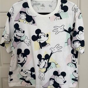 Disney Mickey Mouse Retro Crop Tee – Official Disney Merchandise